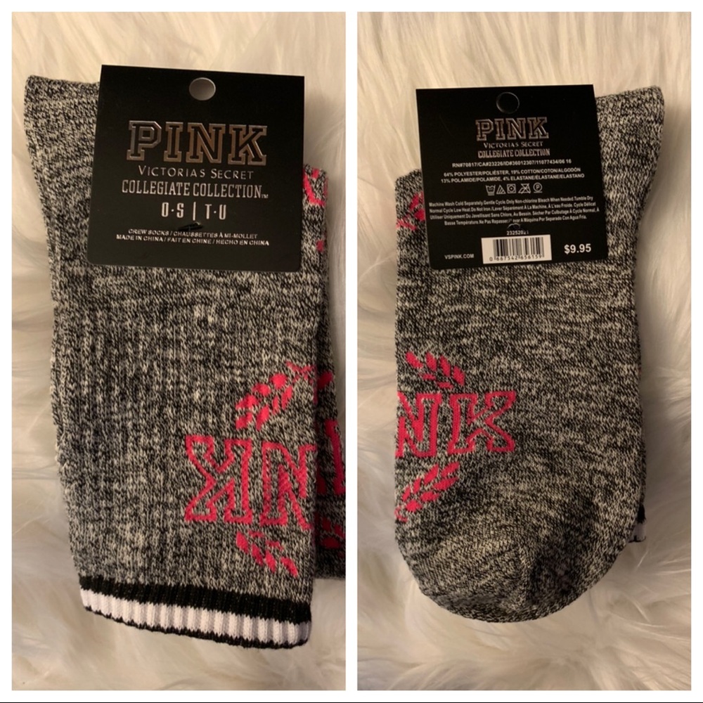 PINK 💕⭐️💕6 PACK CREW SOCKS
COLLEGIATE COLLECTION - Picture 4 of 7
